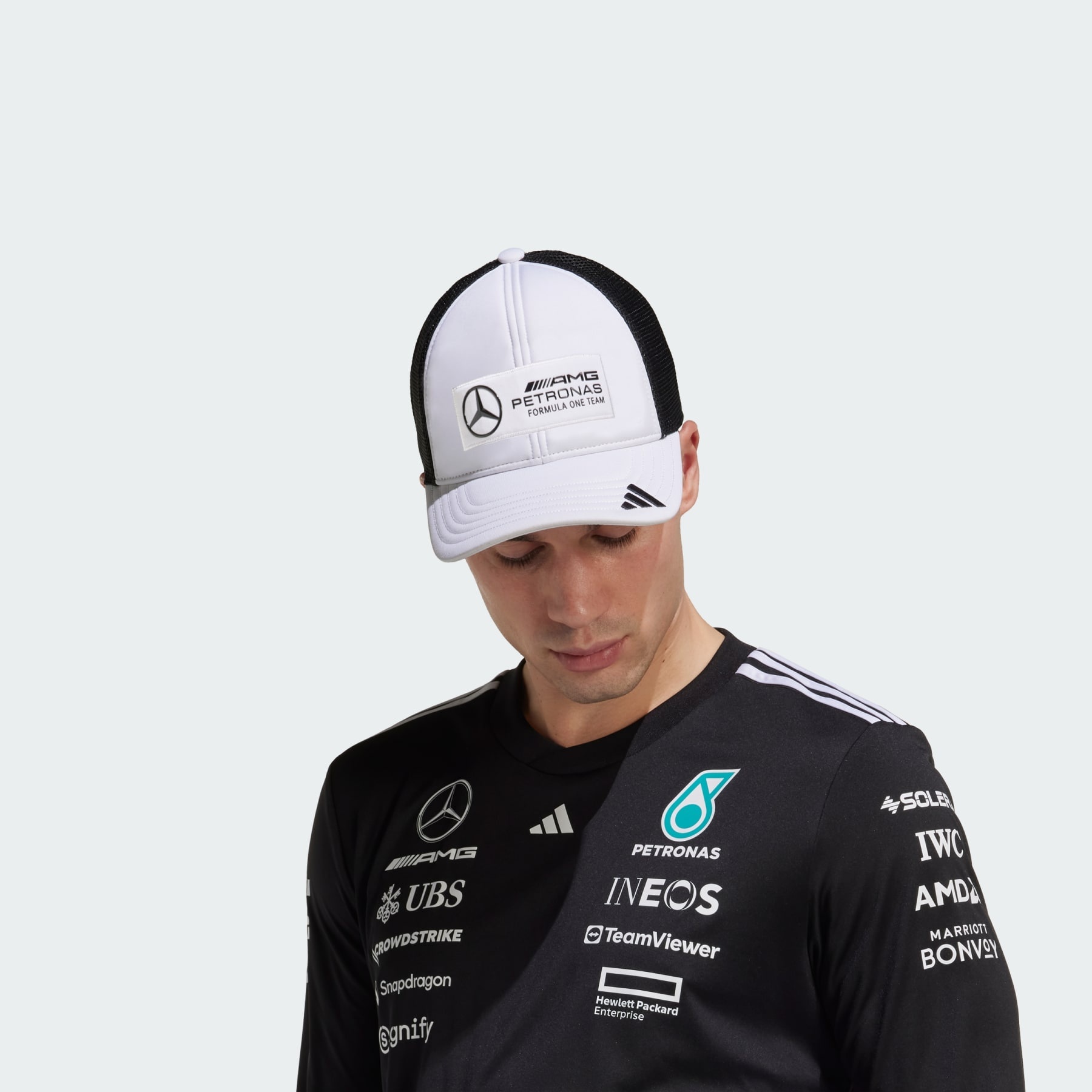 MERCEDES - AMG PETRONAS FORMULA ONE TEAM SNAPBACK LOGO TRUCKER CAP - 3