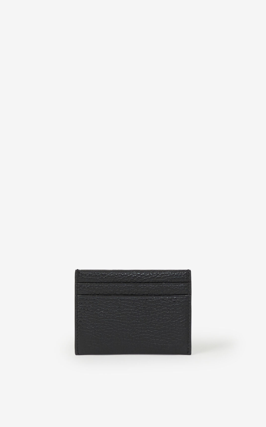 KENZO Imprint grained leather cardholder - 2