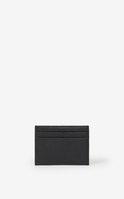 KENZO KENZO Imprint grained leather cardholder outlook