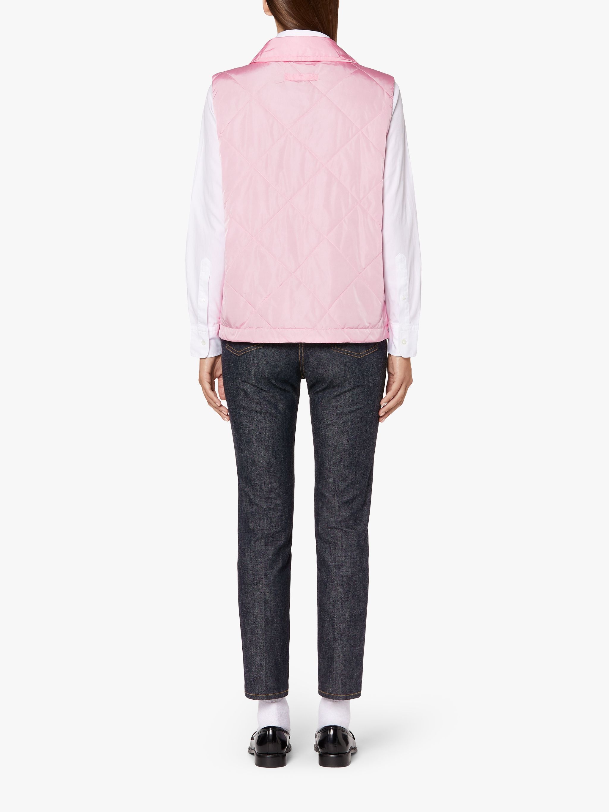ANNABEL PINK NYLON QUILTED LINER VEST | LQV-005 - 4