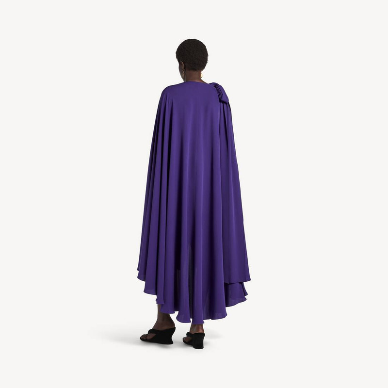 Women's Cape Dress in Purple 4