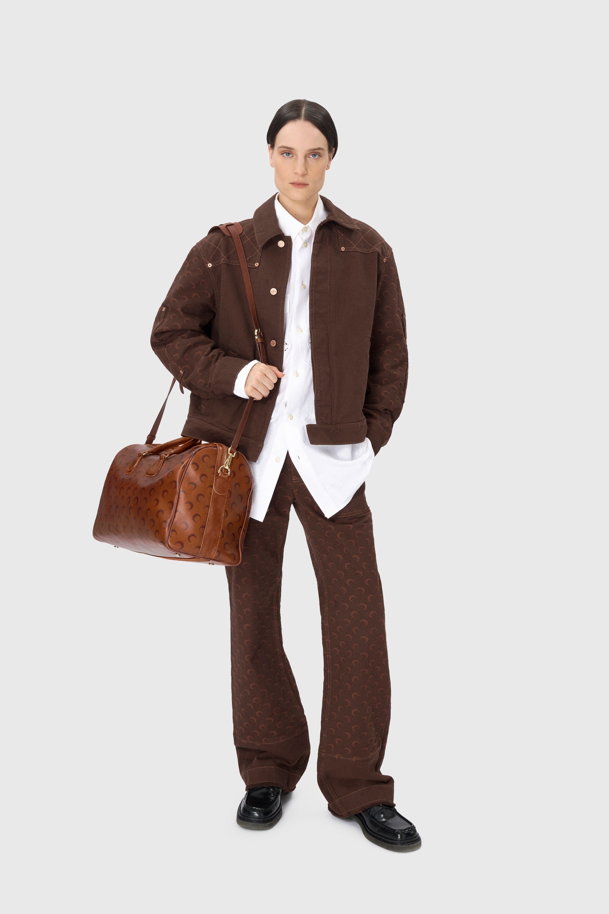 Moon Jacquard Twill Workwear Pants - 6