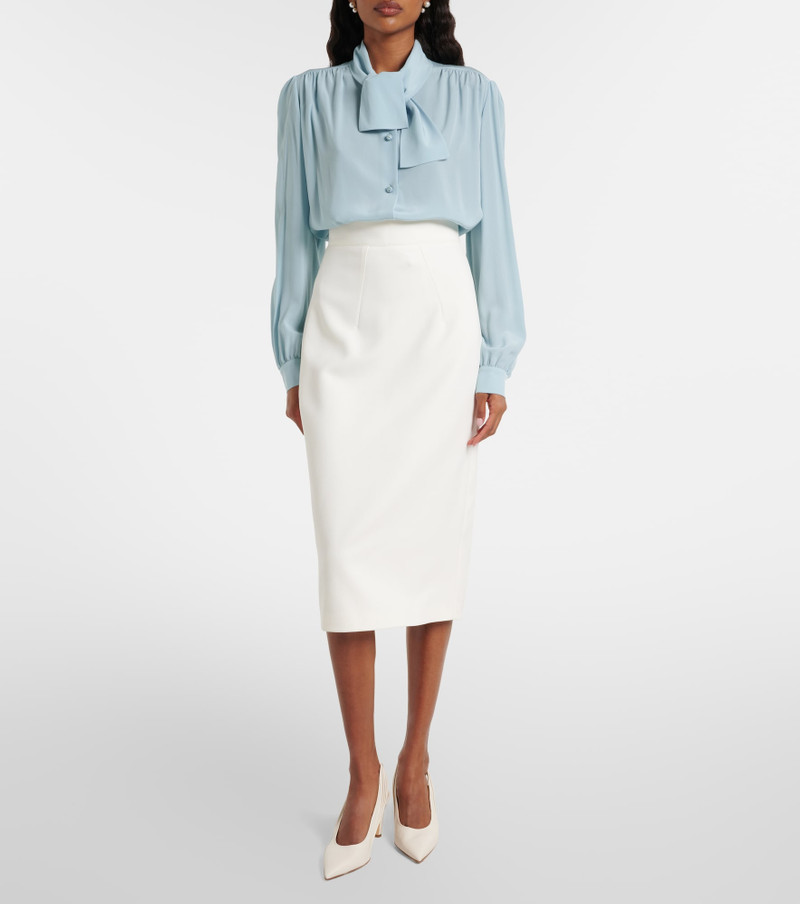 Safiyaa Hokuku crêpe pencil skirt outlook