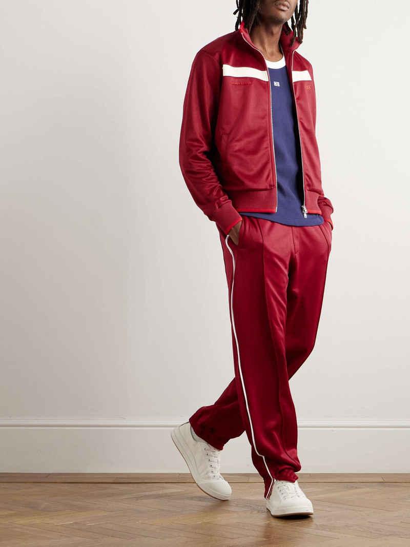 WALES BONNER Essence Striped Tech-Jersey Track Pants outlook