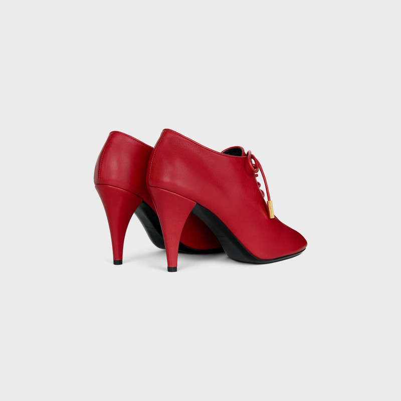 CELINE SOFT OXFORD LACE-UP HEELED BALLERINA IN calfskin - vegetal tanning outlook