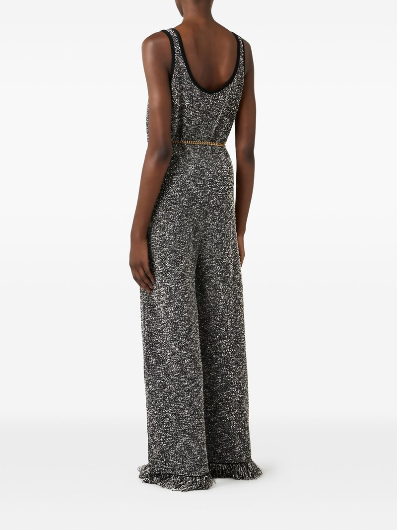 fringed bouclé knit jumpsuit 3