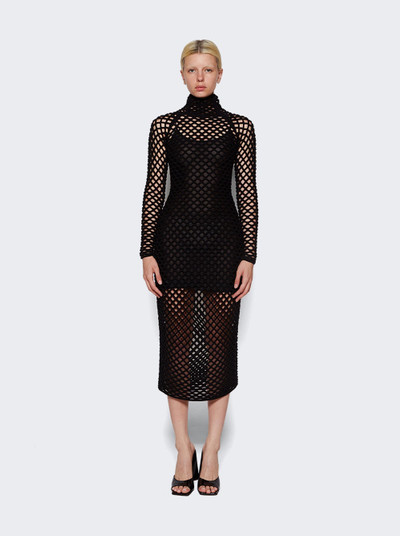 Alaïa Cage Knit Tube Dress Black outlook