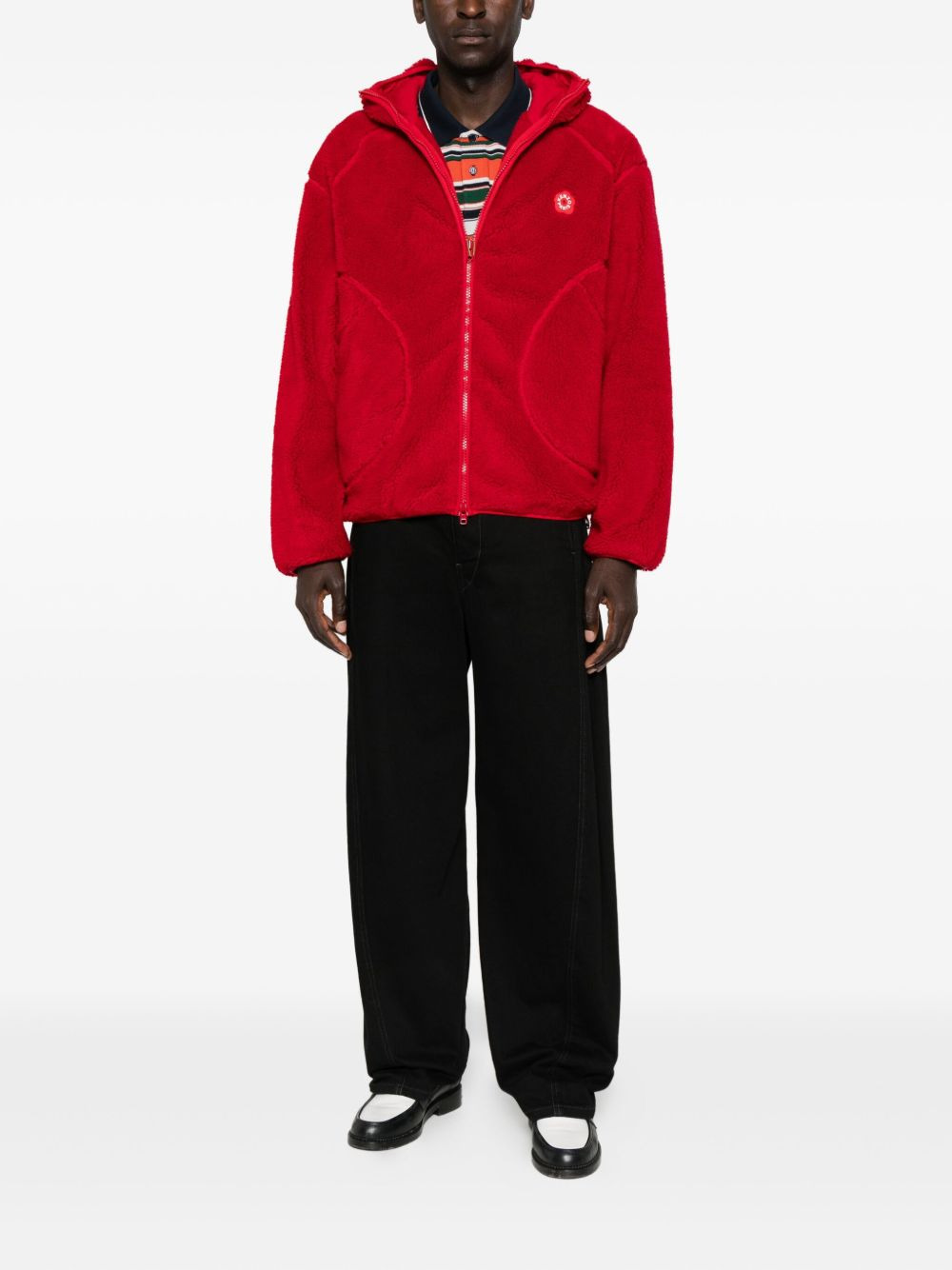 hooded fleece jacket - 2