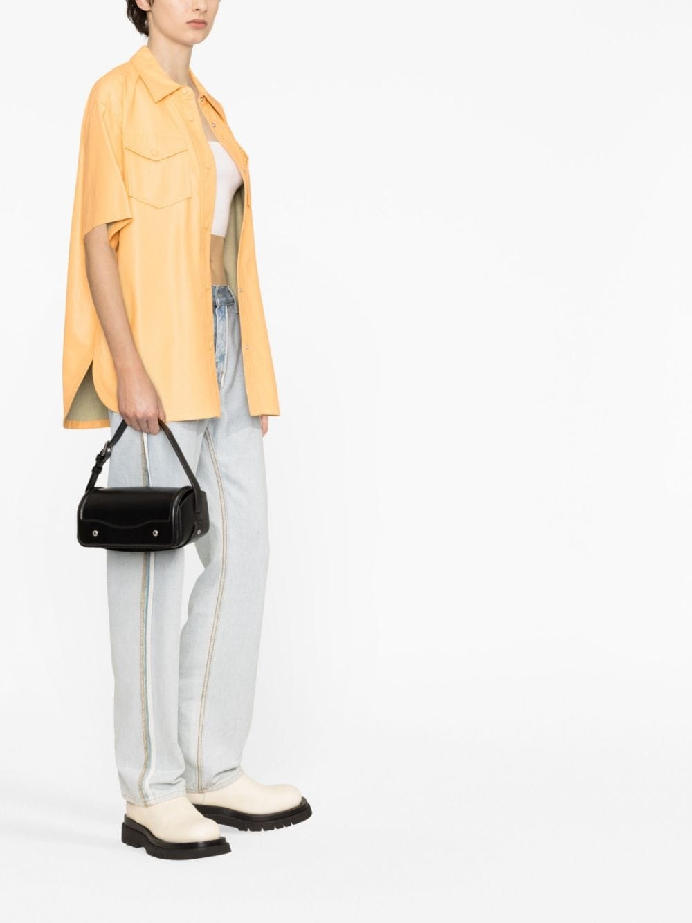 Norea faux-leather shirt - 3