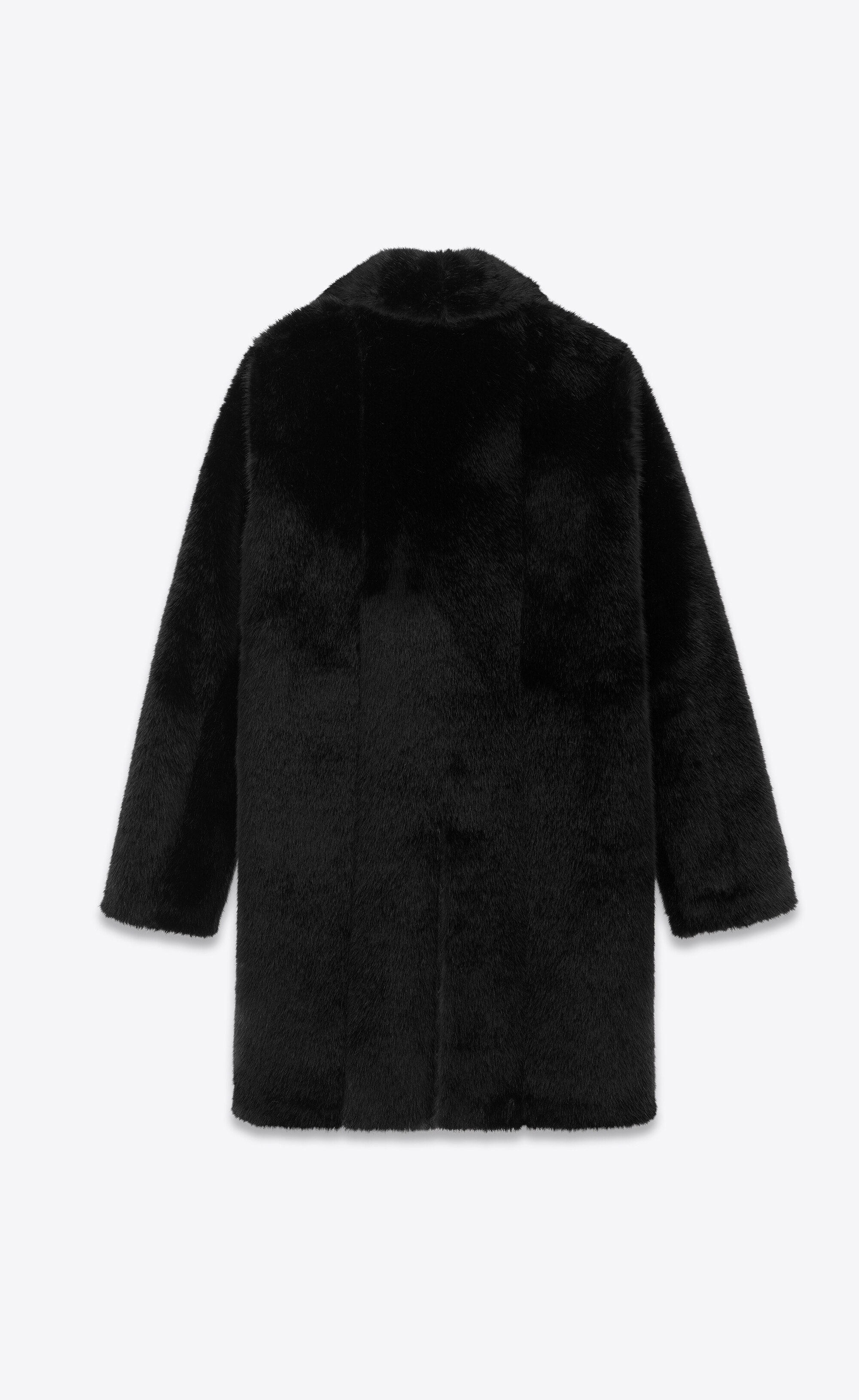 long coat in animal-free fur - 3