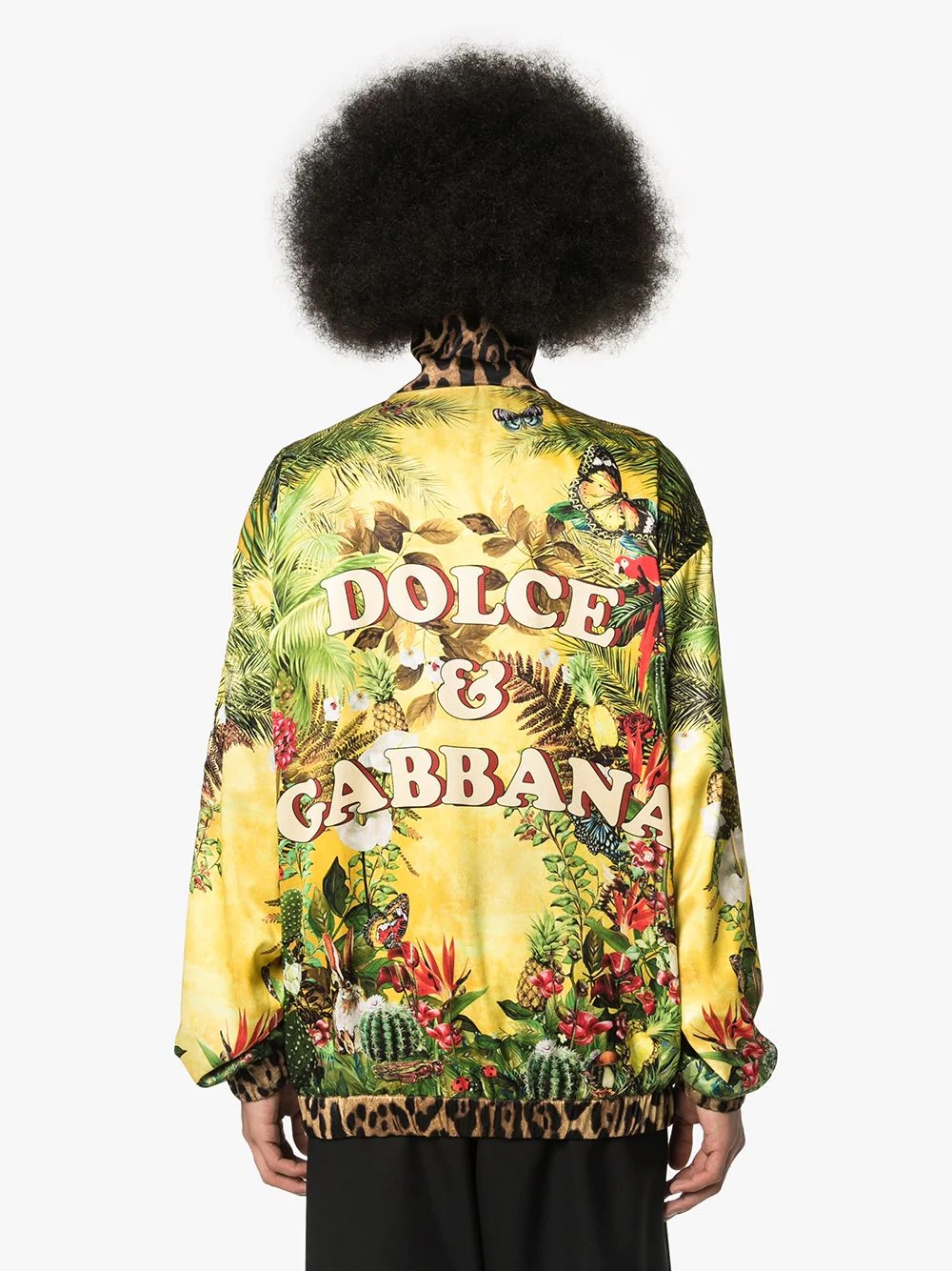 Tropical Pin Up bomber jacket  - 4