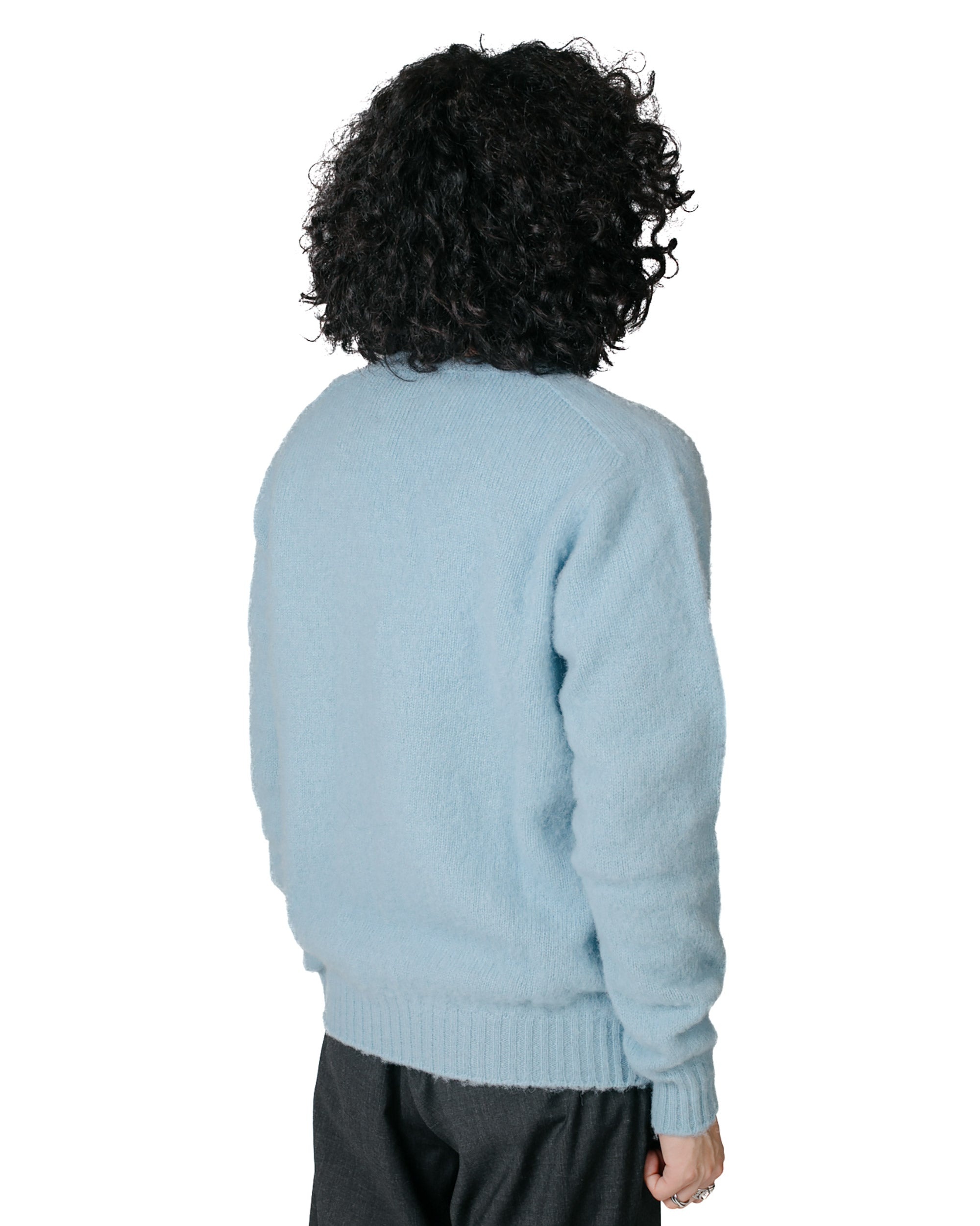 Shaggy Bear V Neck Soft Blue - 3