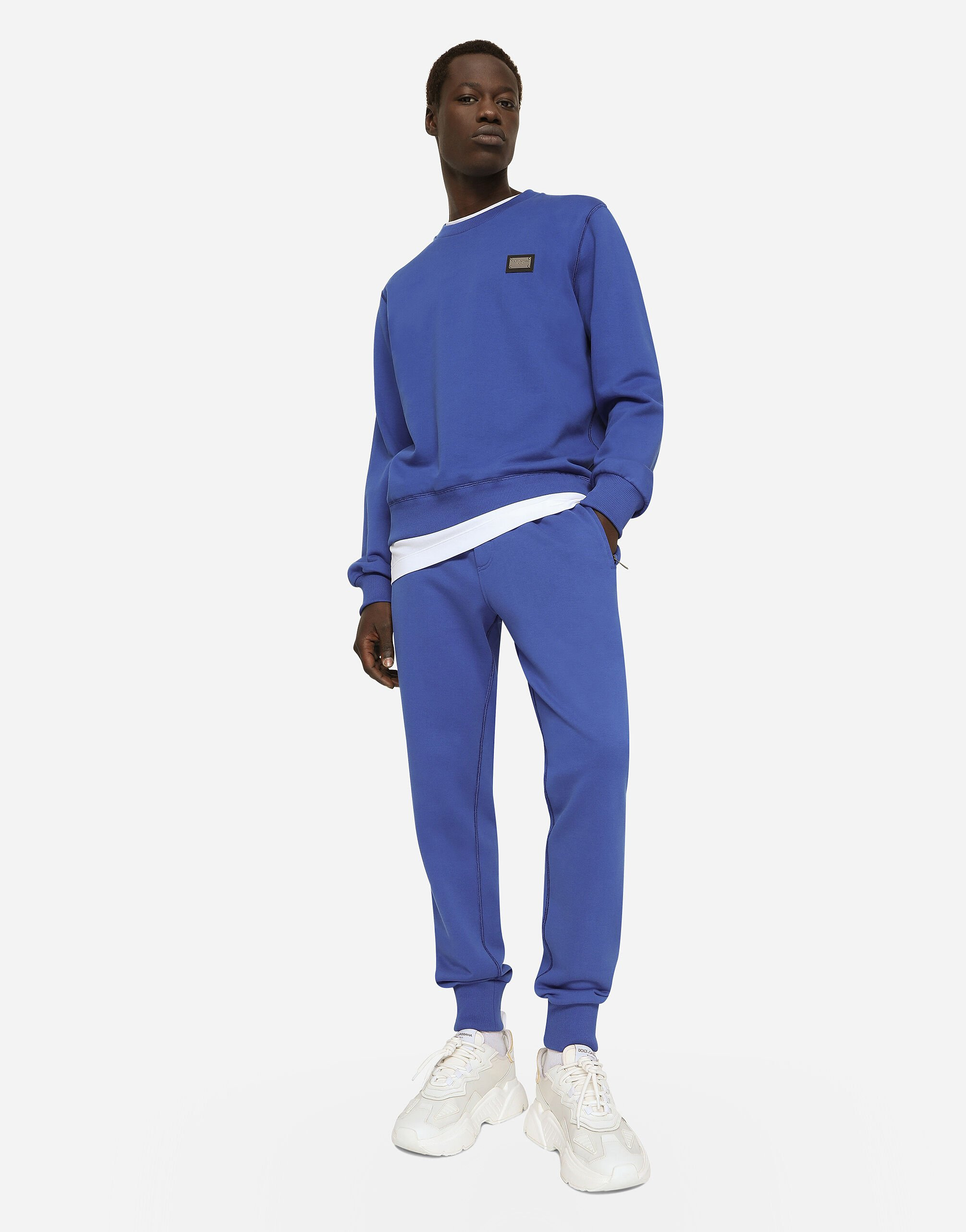 Jersey sweatshirt with branded tag - 5