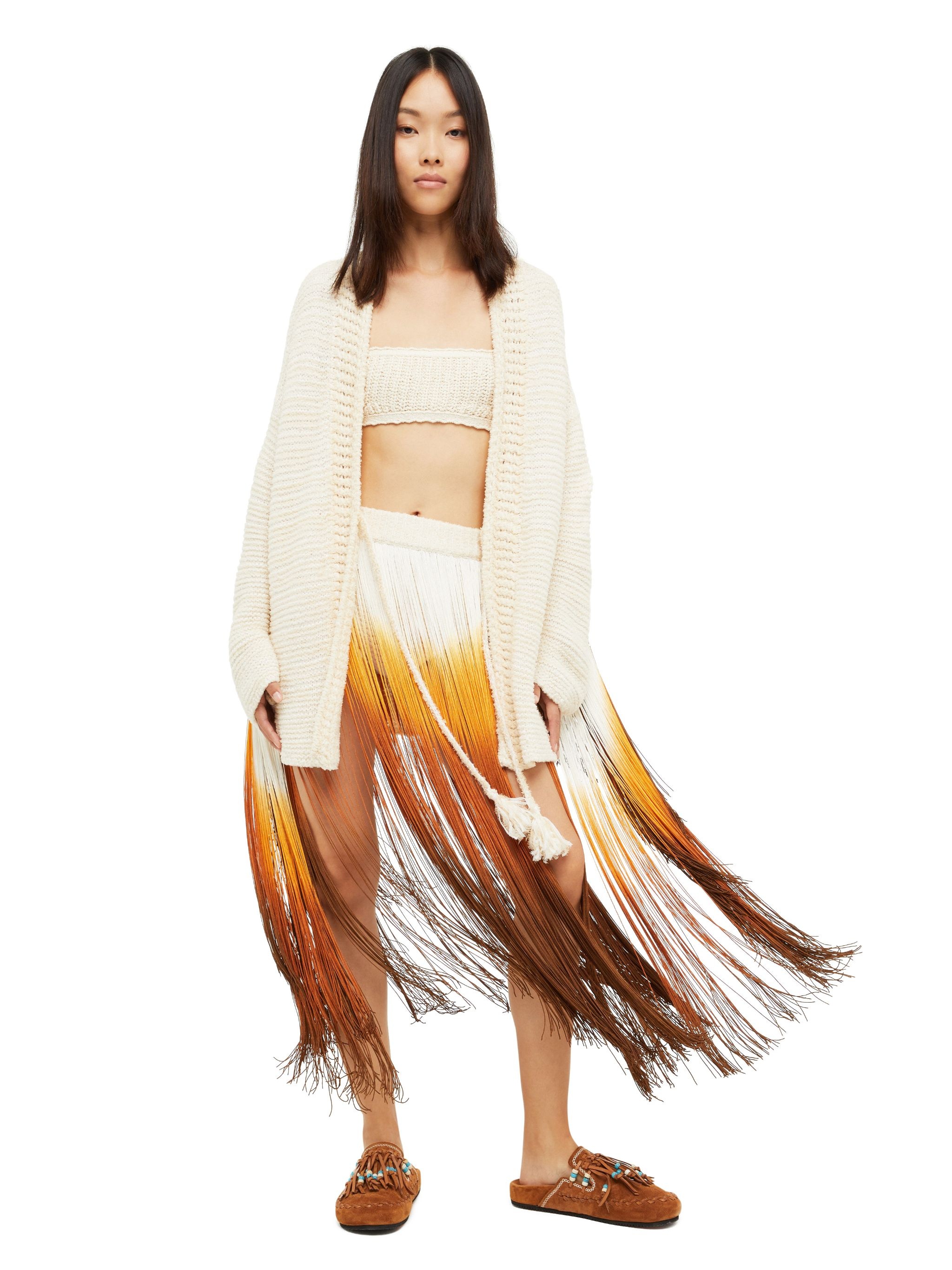 Bright Hues Fringed Skirt - 4