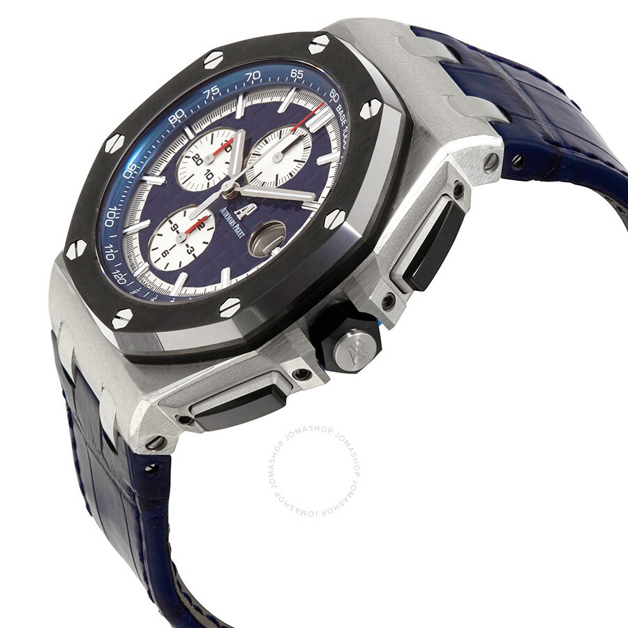Audemars Piguet Royal Oak Offshore Blue Alligator Leather Men's Watch 26401PO.OO.A018CR.01 - 2