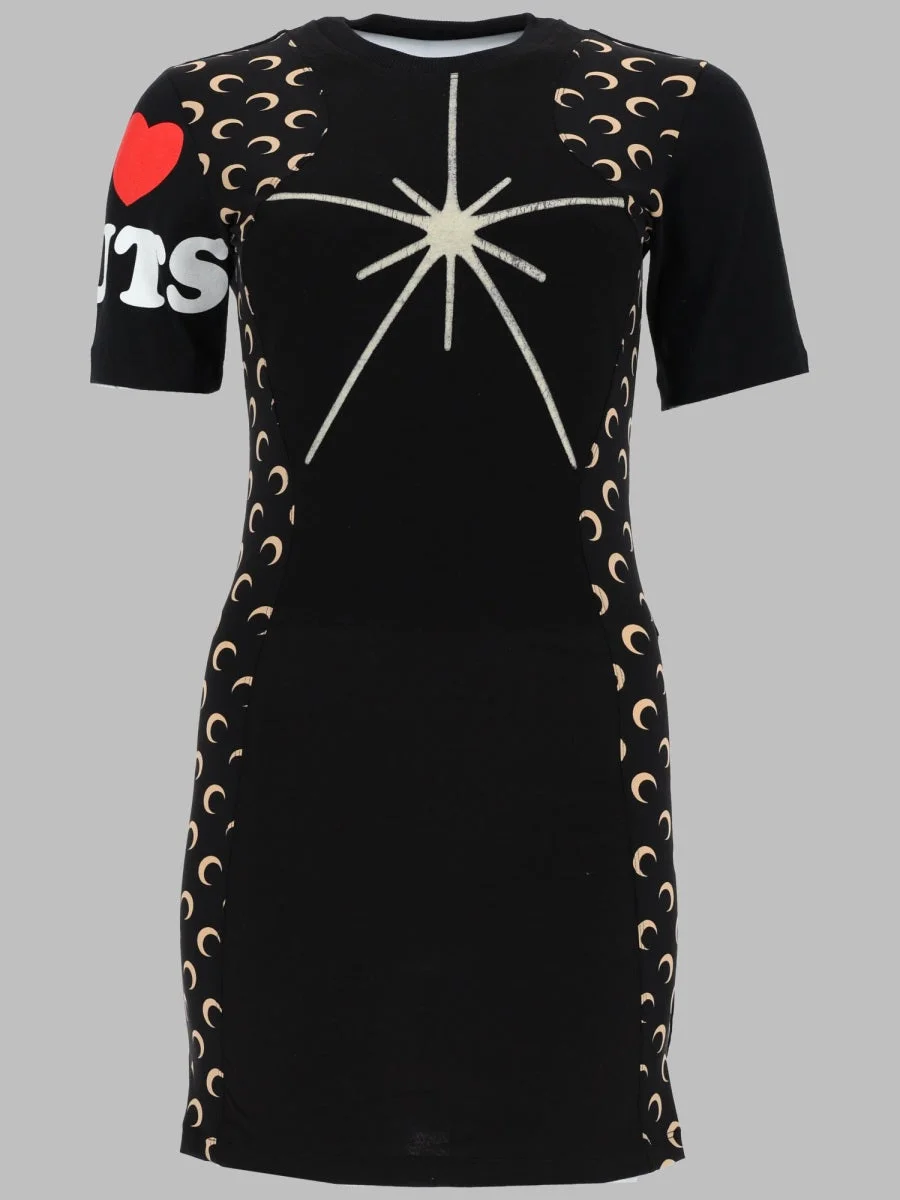 Marine Serre Women's Graphic Short-Sleeve Mini Dress - 1