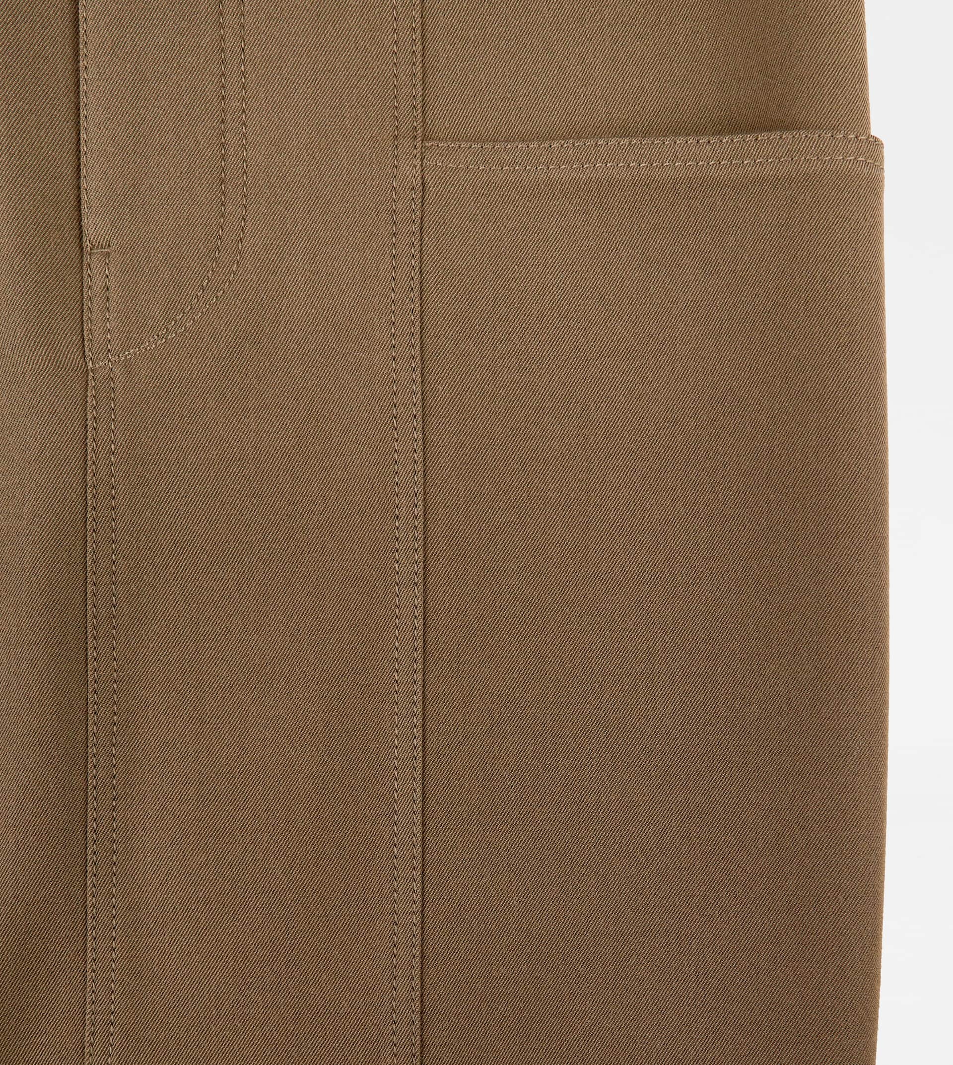 SKIRT IN WOOL - GREEN - 10