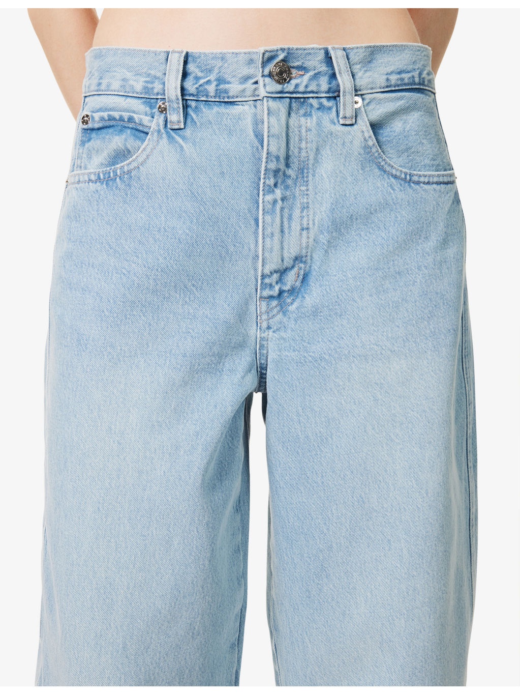 Twisted High-Rise Denim Jeans - 5