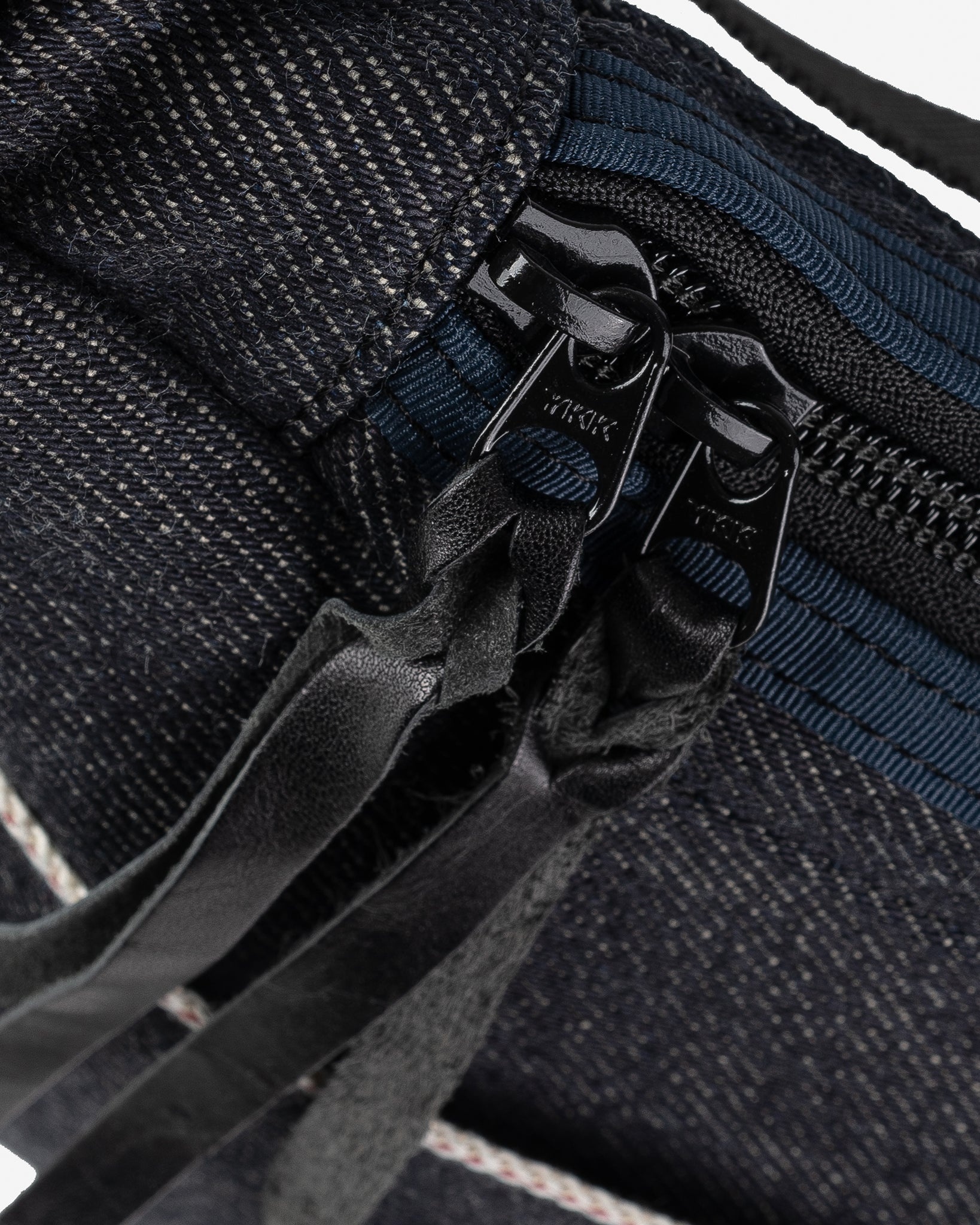 IHE-19-IND 21oz Selvedge Denim Small Shoulder Bag - Indigo - 4