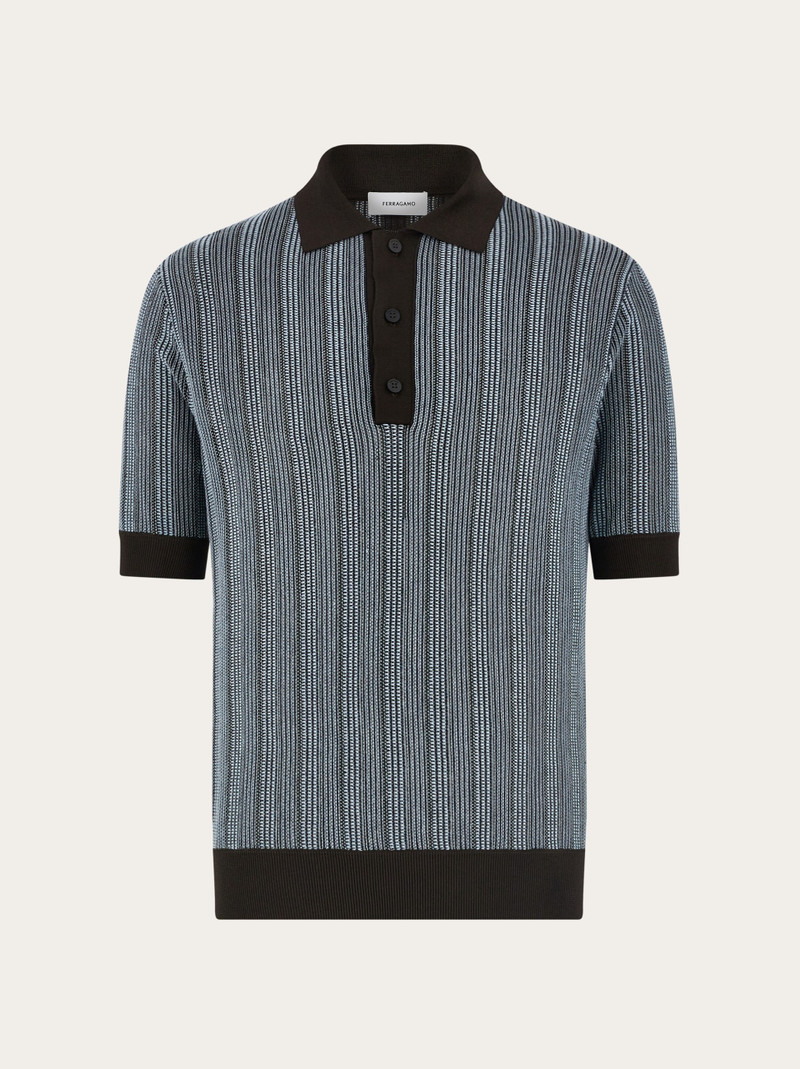 Polo with vertical stripes 1