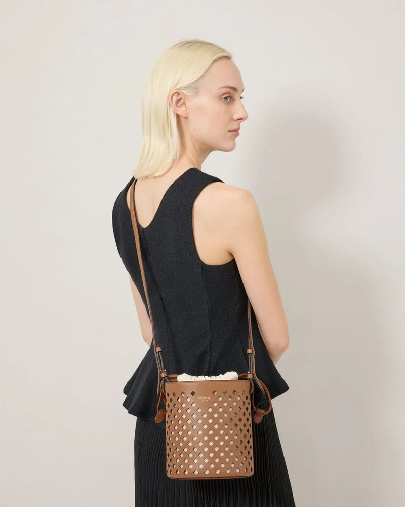 Mulberry Perforated Bucket Toffee Perforated Leather outlook