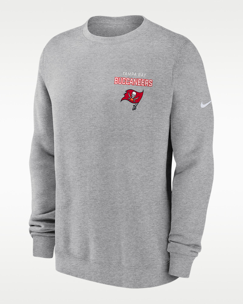 Tampa Bay Buccaneers Draw Block Club Men's Nike NFL Pullover Crew 1