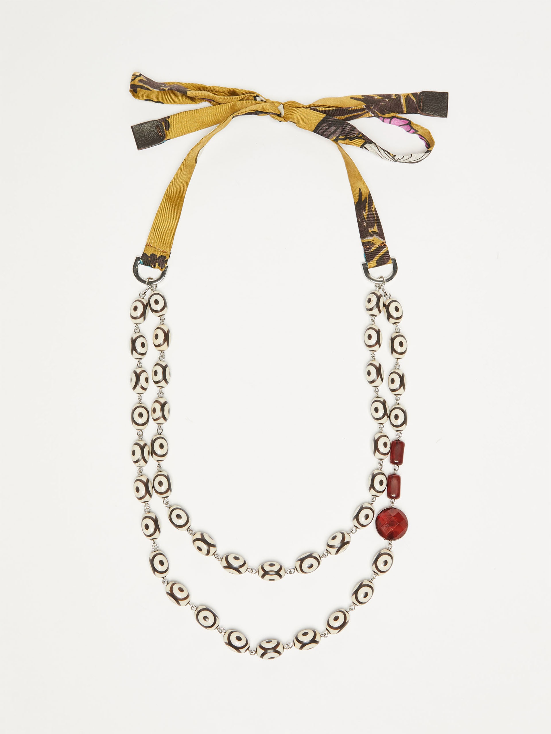 ZENICA Ribbon-adorned necklace - 1