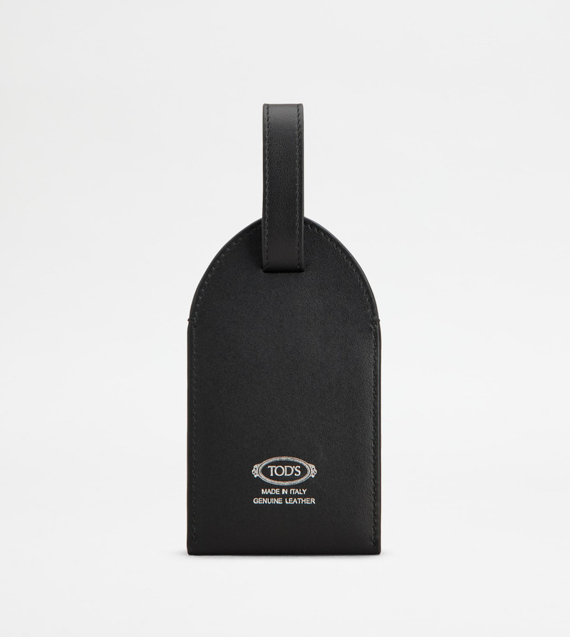 Tod's ADDRESS TAG IN LEATHER - BLACK outlook