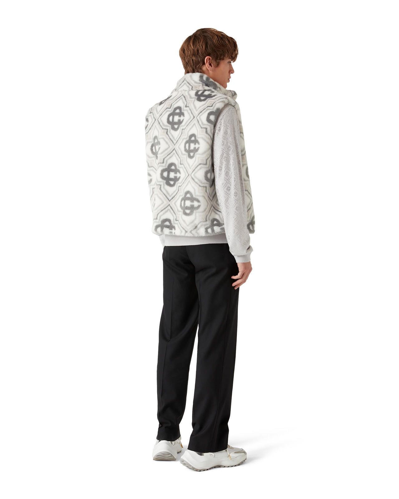 Faux Fur Monogram Gilet | Casablanca Paris - 3