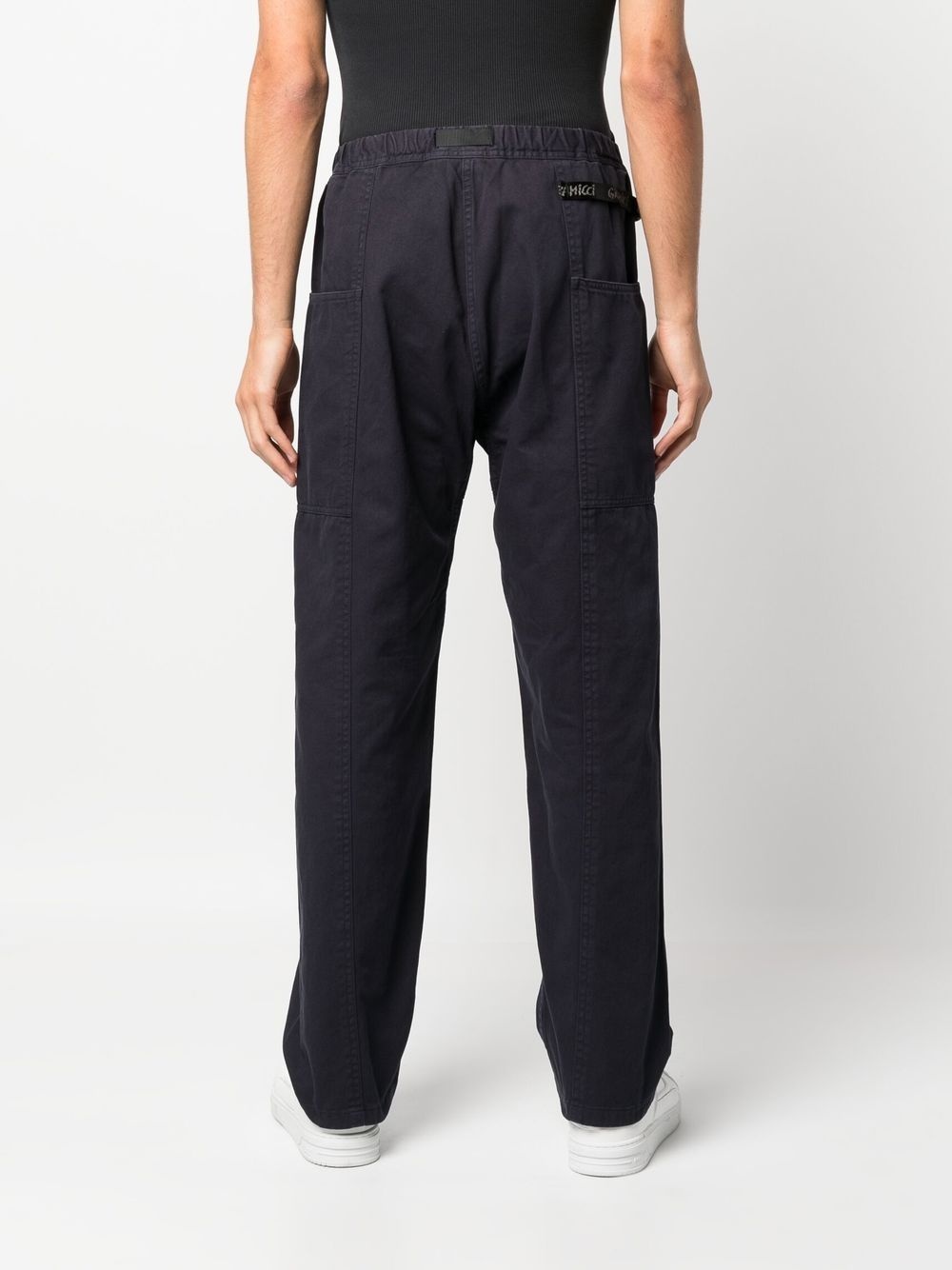 belted straight-leg trousers - 4