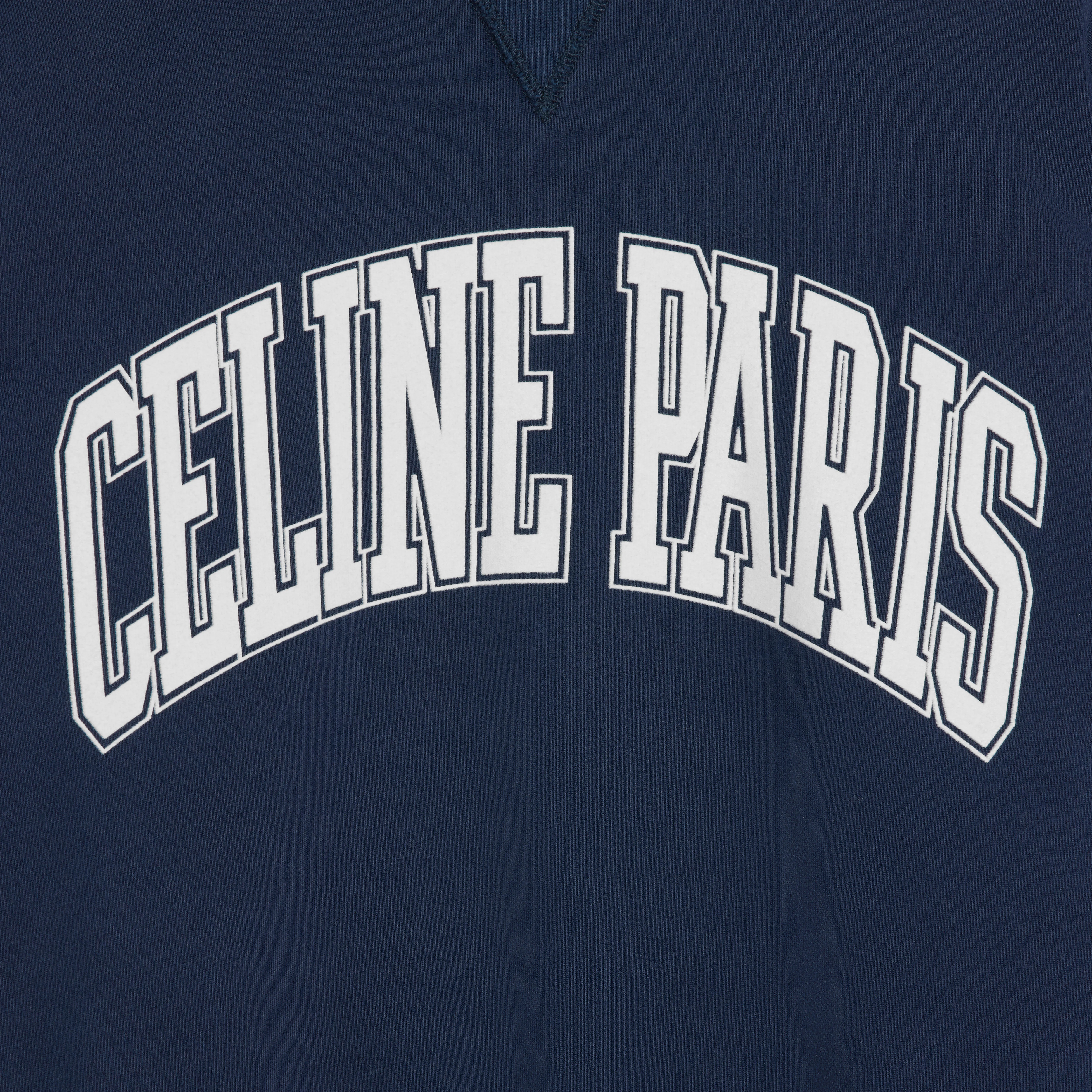 oversized Celine sweatshirt in cotton fleece - 4
