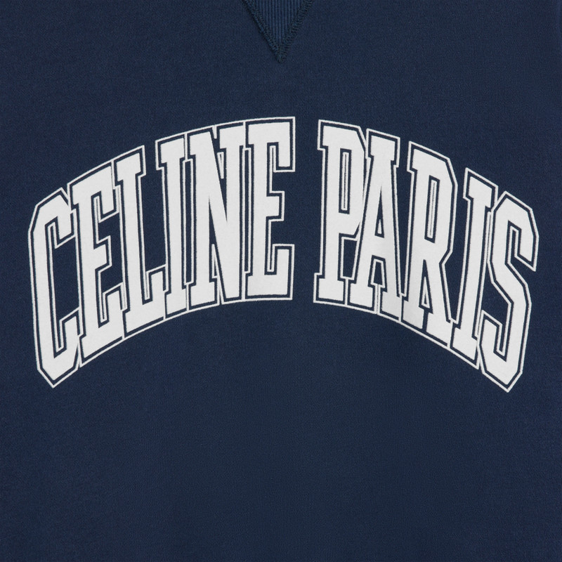 oversized Celine sweatshirt in cotton fleece 4