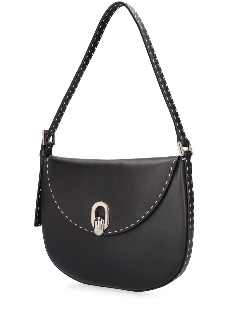 Small Tondo studded leather hobo bag - 3