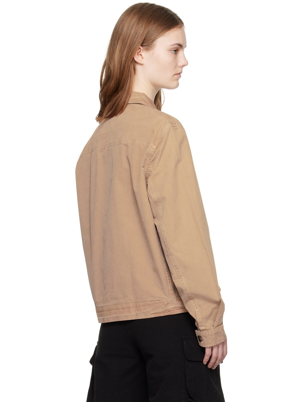 Brown Piece-Dyed Jacket - 3