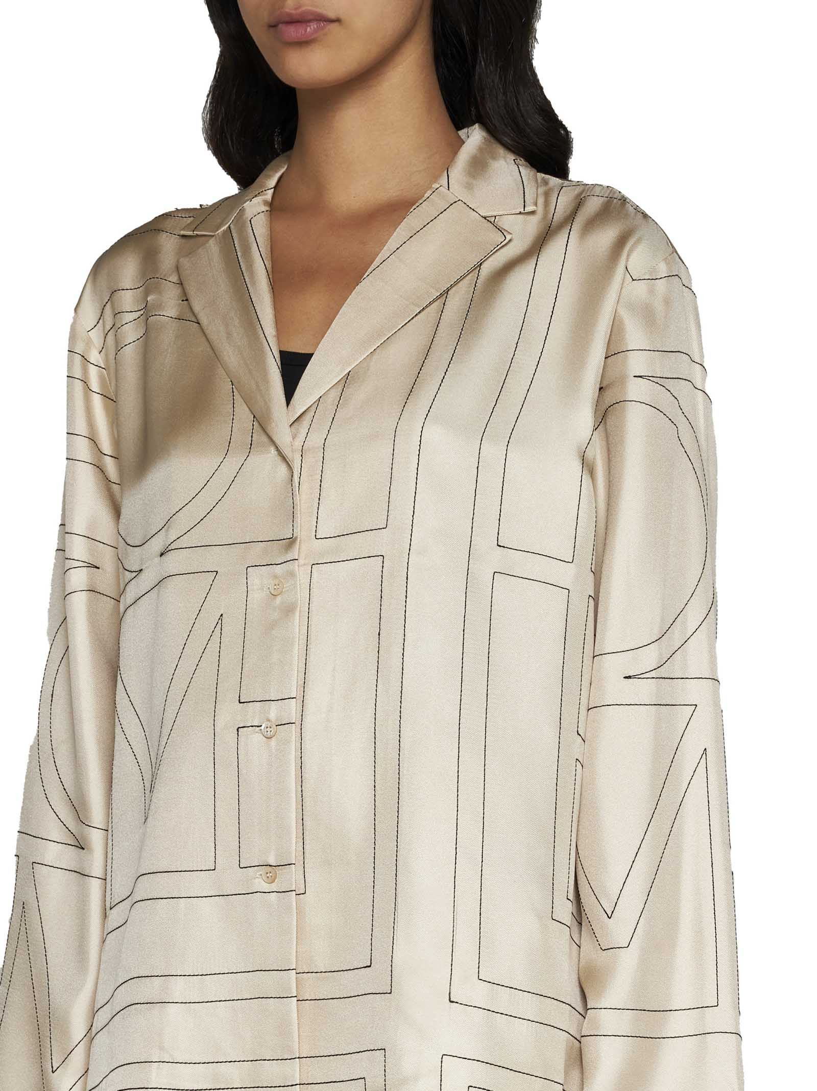 Monogran silk shirt - 5