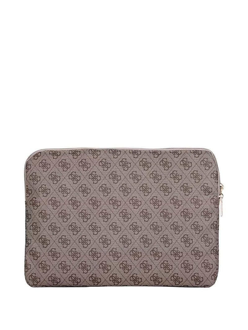 GUESS USA monogram-print laptop sleeve outlook