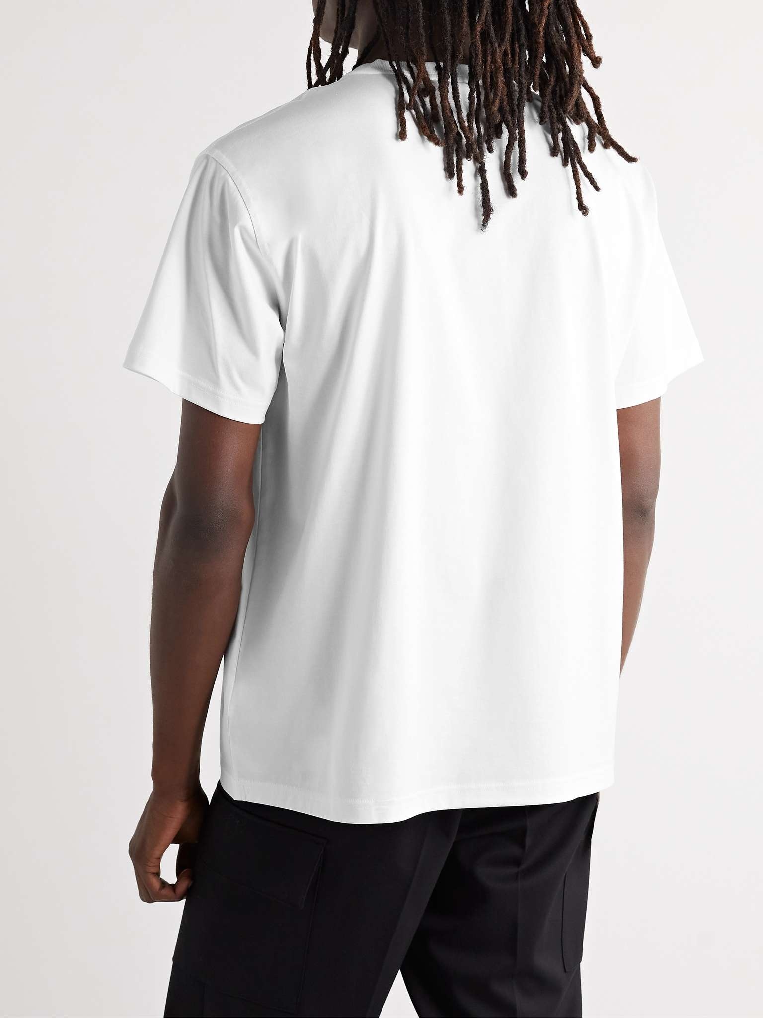 Logo-Print Cotton-Blend Jersey T-Shirt - 5
