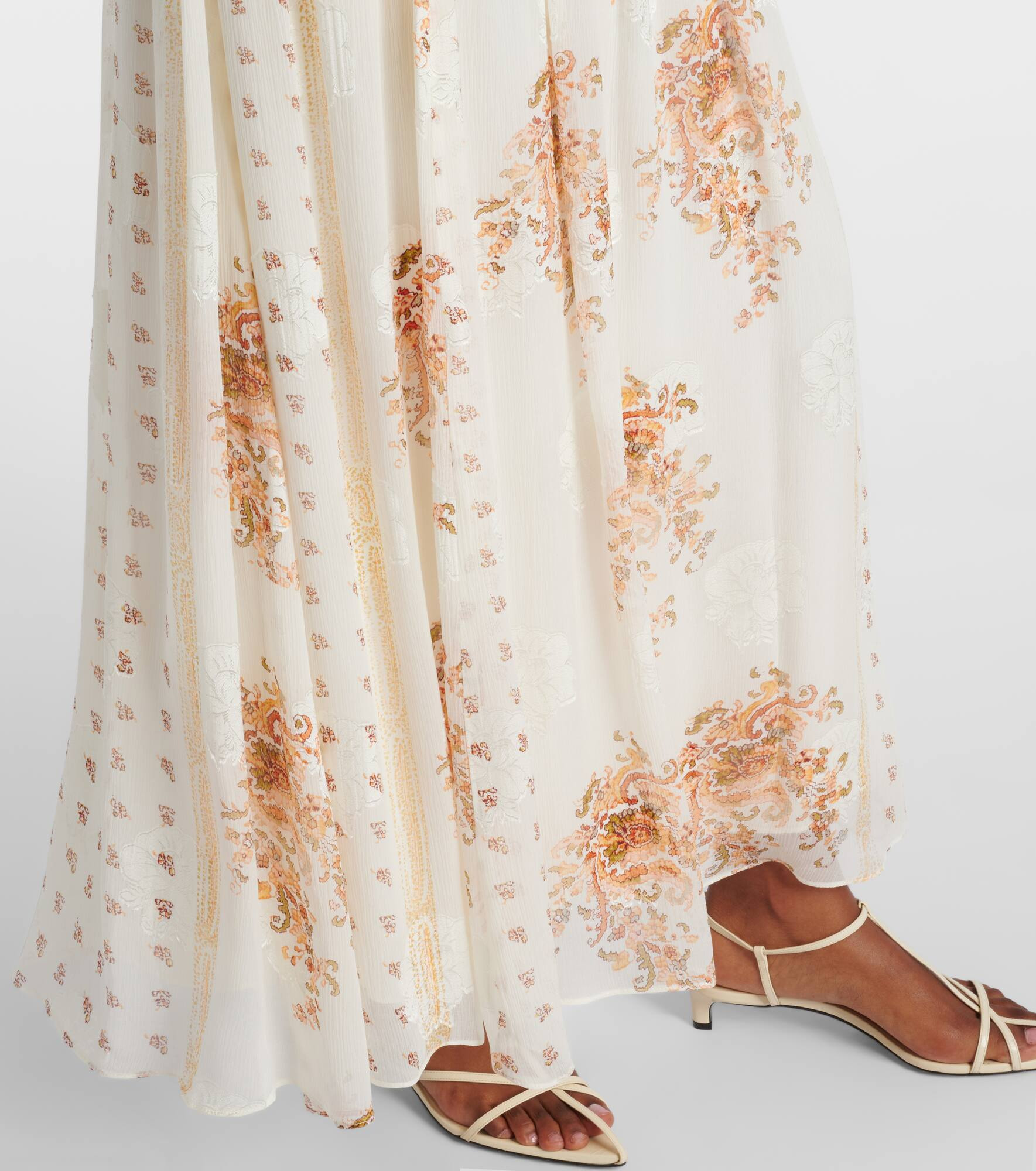 Kasia floral silk-blend maxi dress - 5