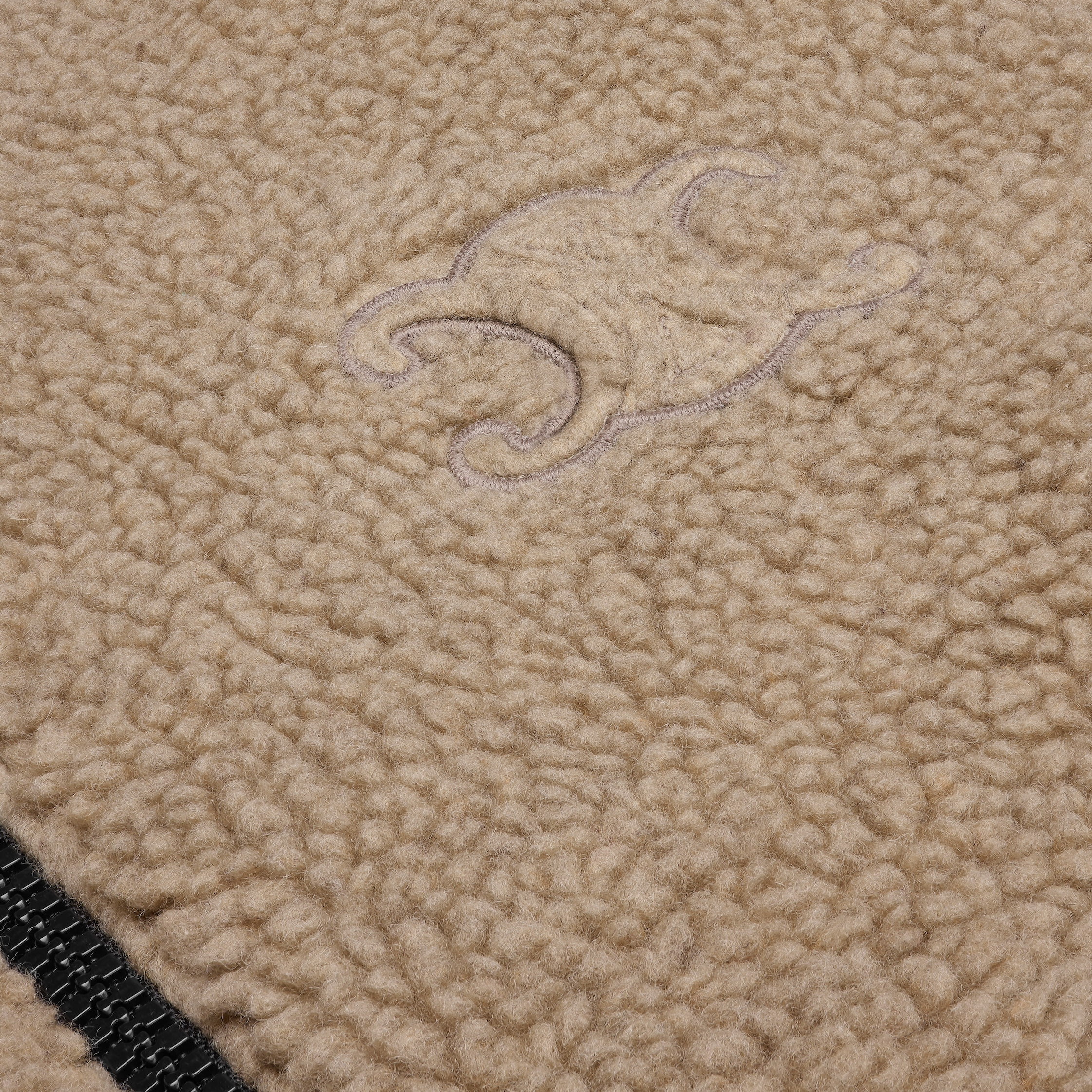hooded jacket IN WOOL AND COTTON FLEECE - 4