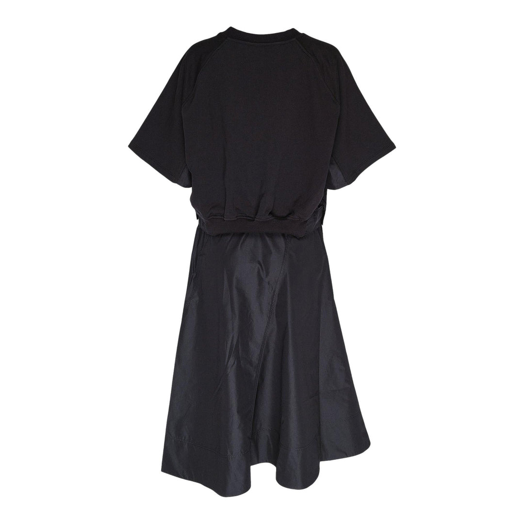 Short Sleeve French Terry Combo Dress - 2