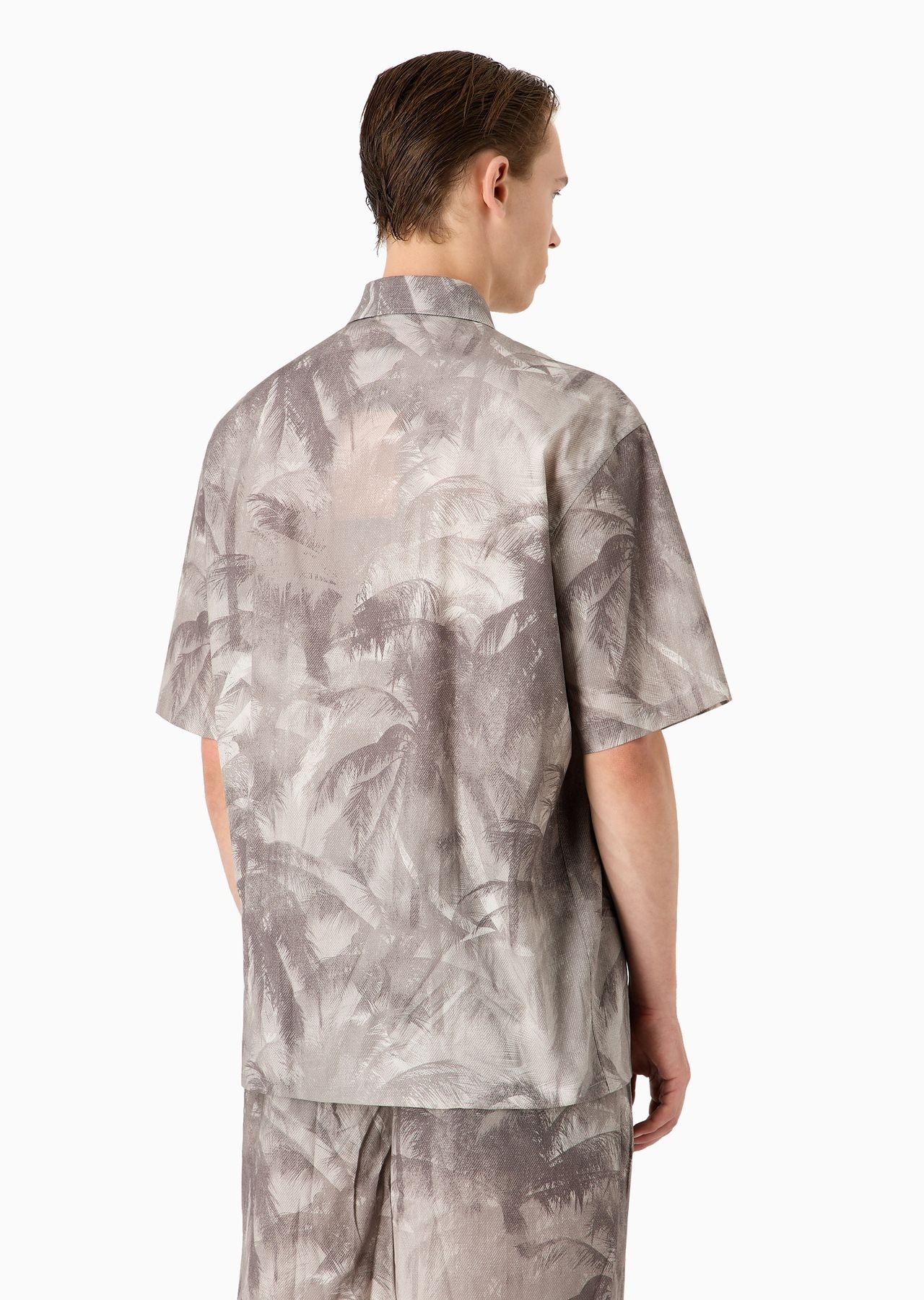 ASV Lyocell-blend oversized, short-sleeved shirt with all-over print - 3