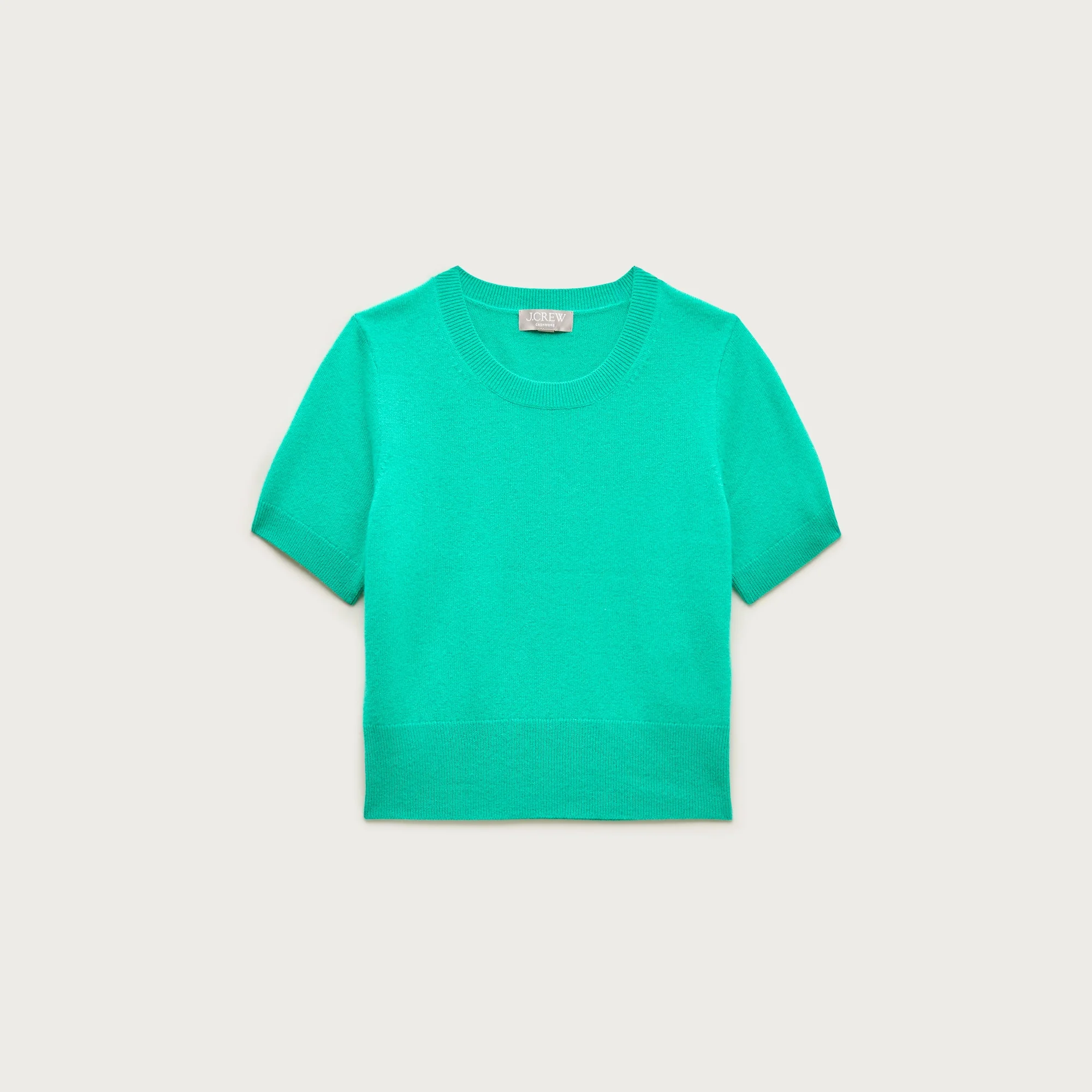 Cashmere shrunken T-shirt - 1