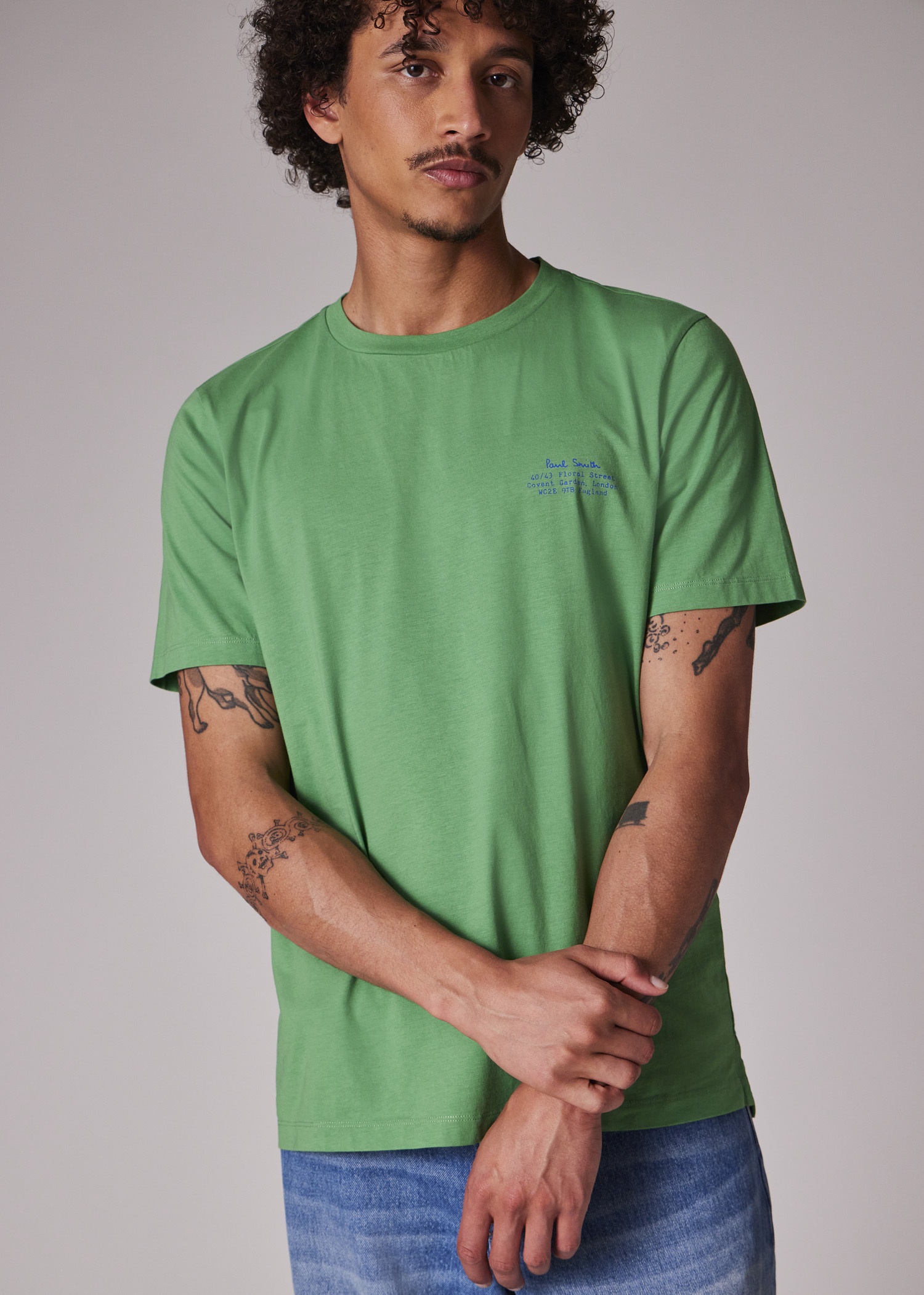 Green Signature Logo Print T-Shirt - 7