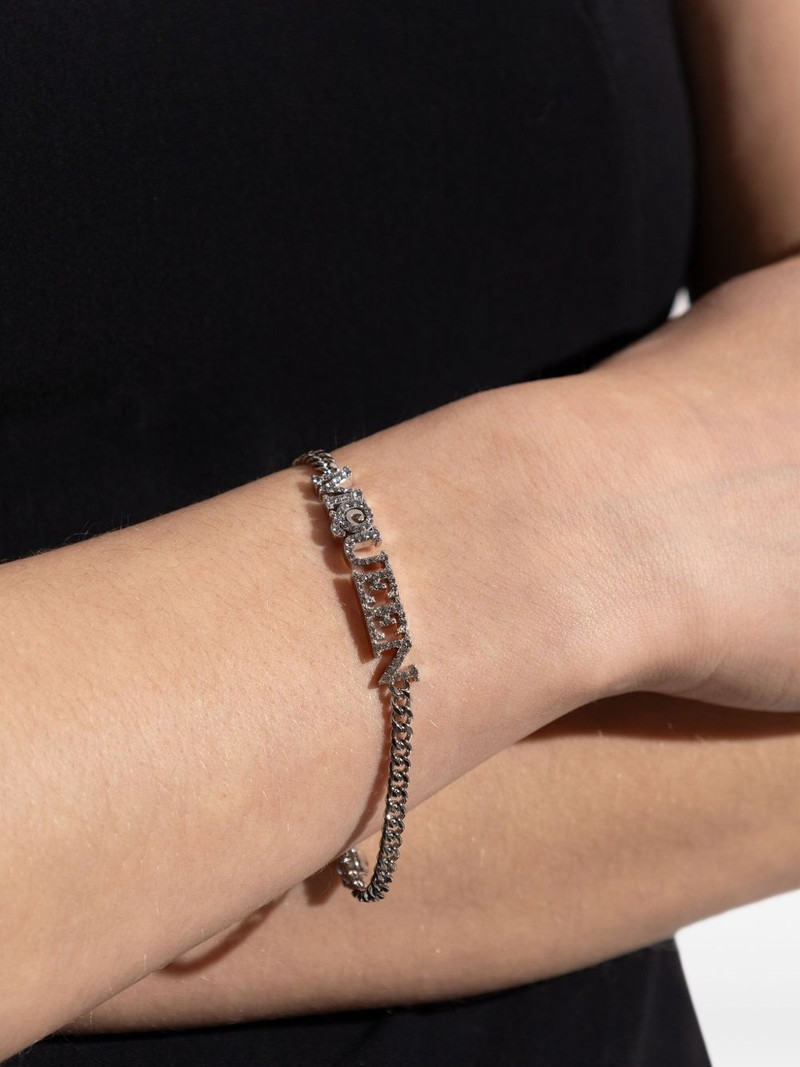 Alexander McQueen crystal-embellished bracelet outlook