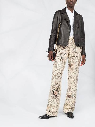 Etro embossed biker jacket outlook