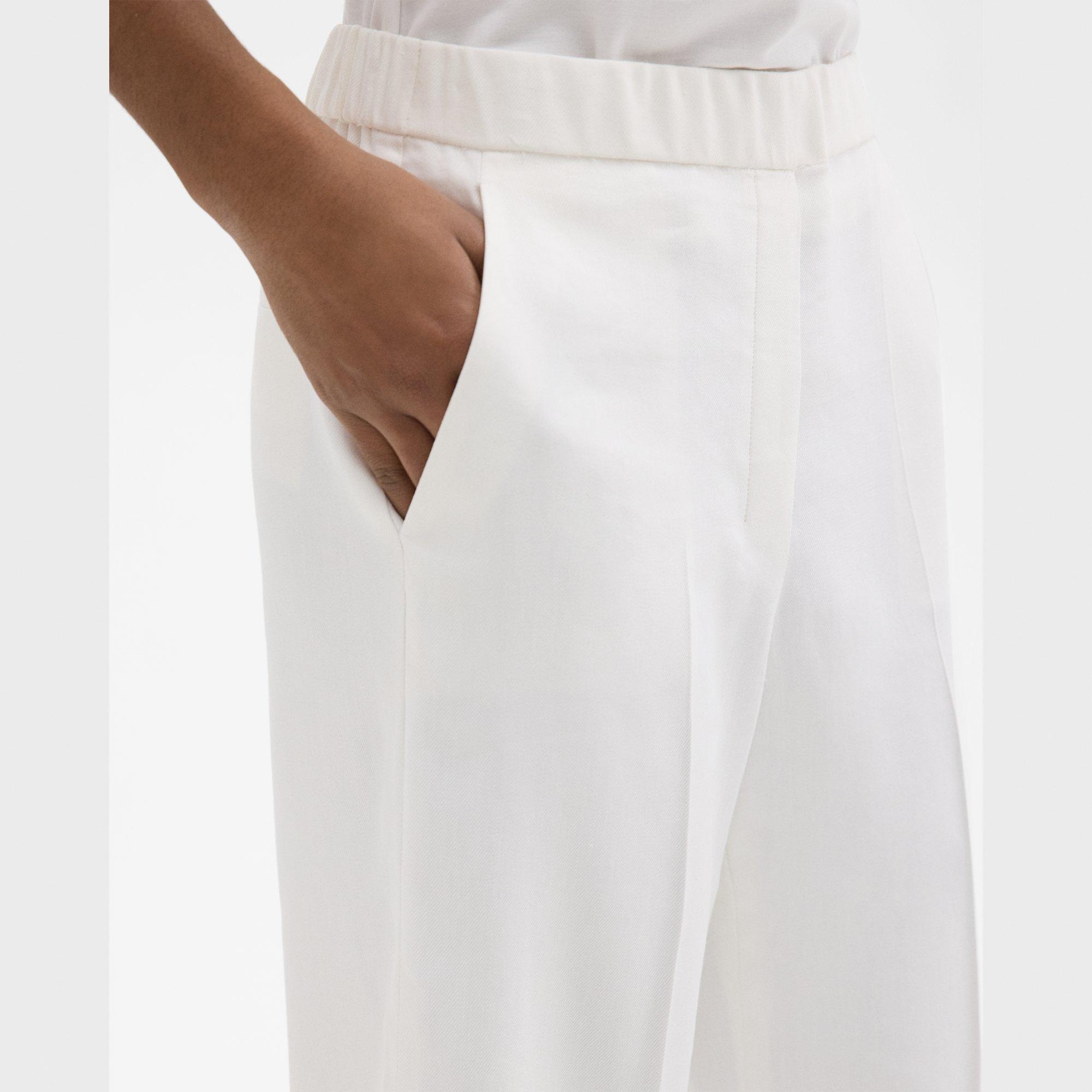 Straight Pull-On Pant in Linen-Viscose - 5