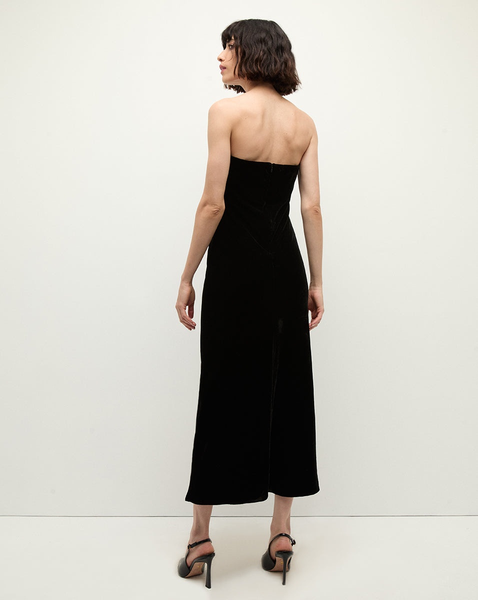 FLORA VELVET DRESS - 5