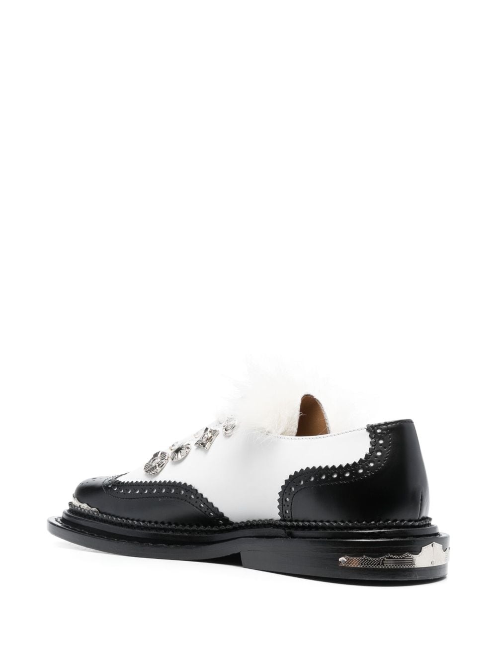 TOGA PULLA two-tone 35mm embellished oxford shoes | REVERSIBLE