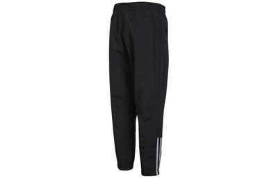 adidas Men's adidas neo SS22 Logo Label Stripe Casual Sports Pants/Trousers/Joggers Autumn Black HC9666 outlook