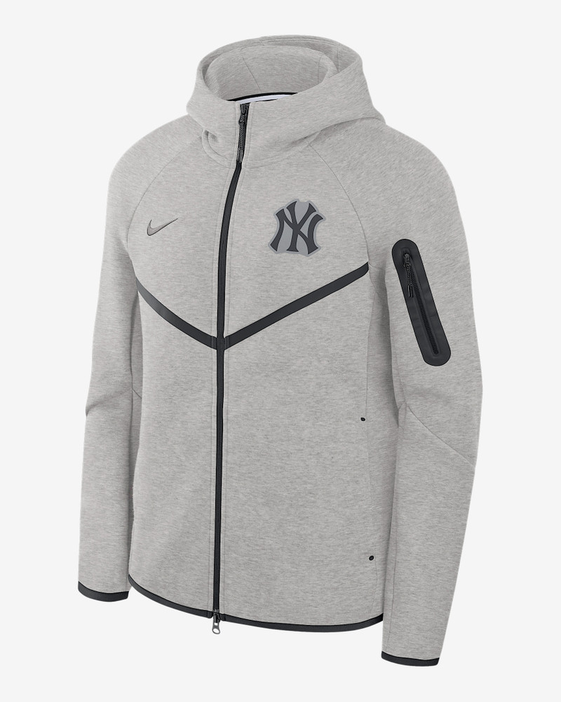 New York Yankees Tech Fleece Windrunner Men's Nike MLB Full-Zip Hooded Jacket 1